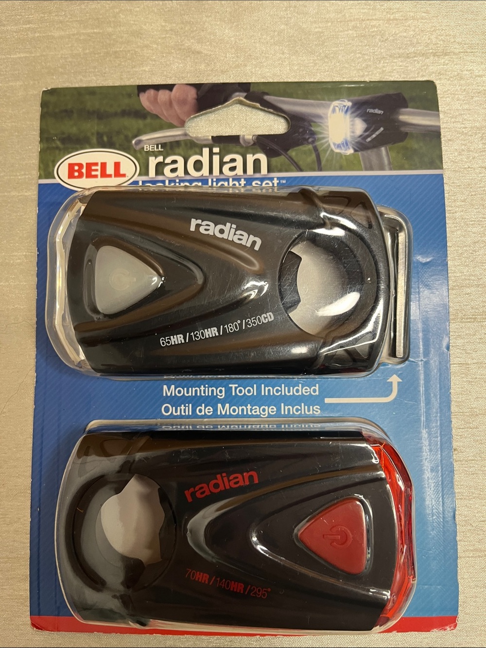 Bell Radian Locking Bike Light Set (Headlight & Tail Light) – New in Pack